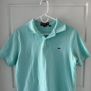 Vineyard Vines Men's Small Turquoise Polo Shirt